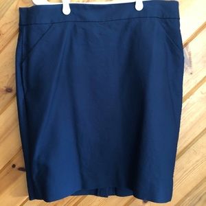 J. Crew Navy Pencil Skirt